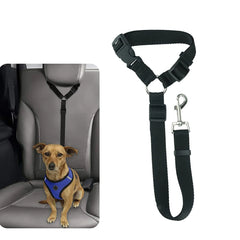 Adjustable Pet Car Seat Belt – Dog & Cat Safety Headrest Restraint