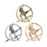 Mockingjay Brooch Vintage Punk Style – Round Alloy Pin for Men & Women