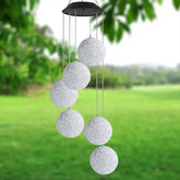 Solar Wind Chime Lamp LED Pendant Lamp Color Change Waterproof Decorative Lamp Outdoor Park Courtyard Balcony Garden Decoration