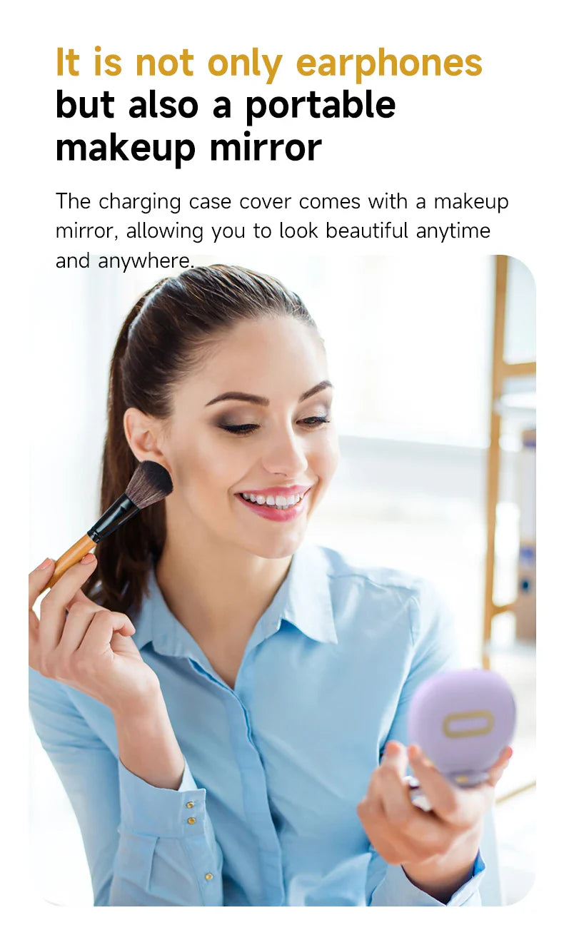 Sports Earbuds for Women – Bluetooth 5.4, Ear Hook, LED Display, Stereo Sound