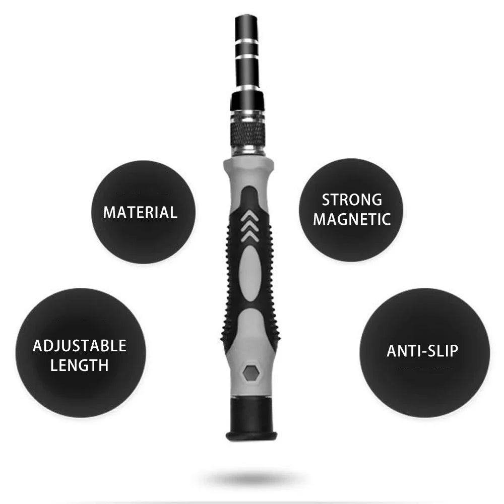 115-in-1 Precision Screwdriver Set – PC, Phone, Electronics Repair Tool Kit