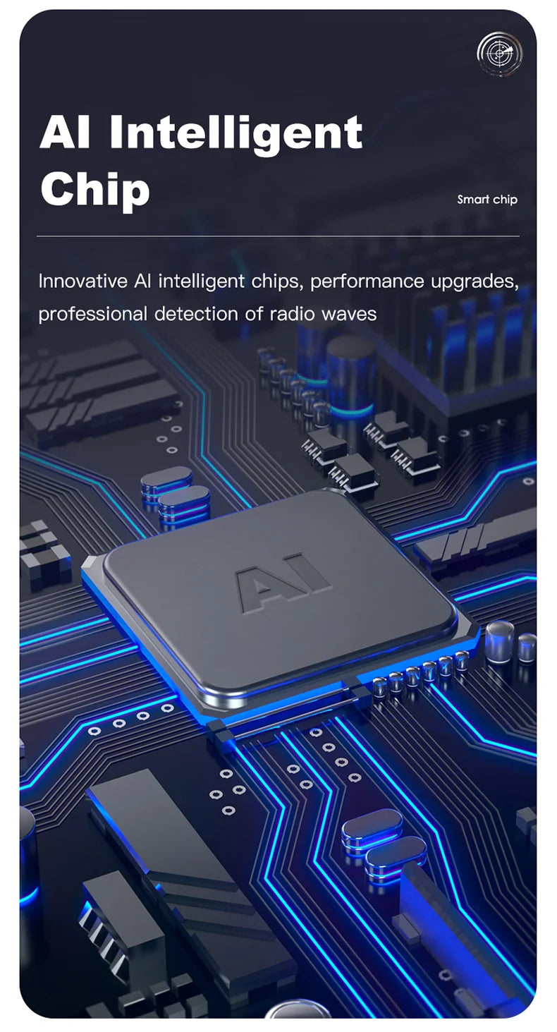 T18 Bug & Hidden Camera Detector – RF Signal Scanner, Anti-Spy Device with Charger