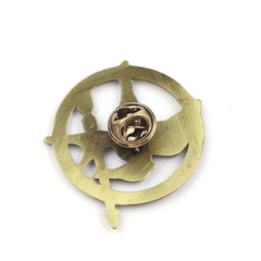 Hunger Games Mockingjay Brooch – Vintage Metal Lapel Pin for Women