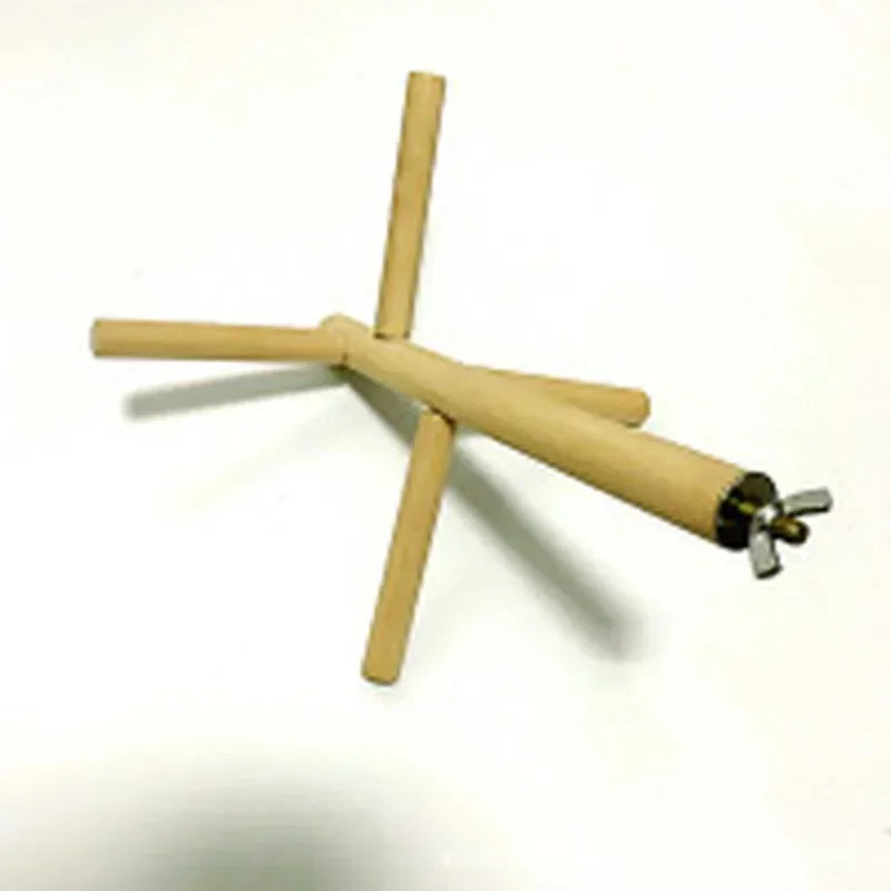 Pet Parrot Bird 4 Layer Stages Toys Natural Wood Rotating Ladder Parakeet Cage Accessories Swing Exercise Toy Birds Accessories