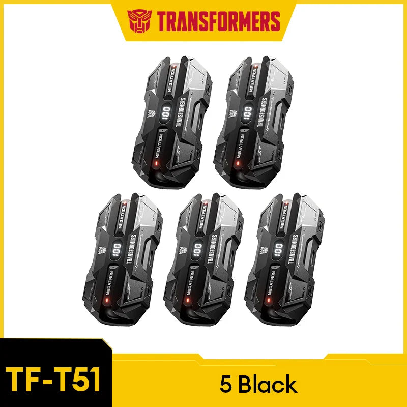 TRANSFORMERS Bluetooth Gaming Headset – TF-T51, LED, Wireless with AI Features
