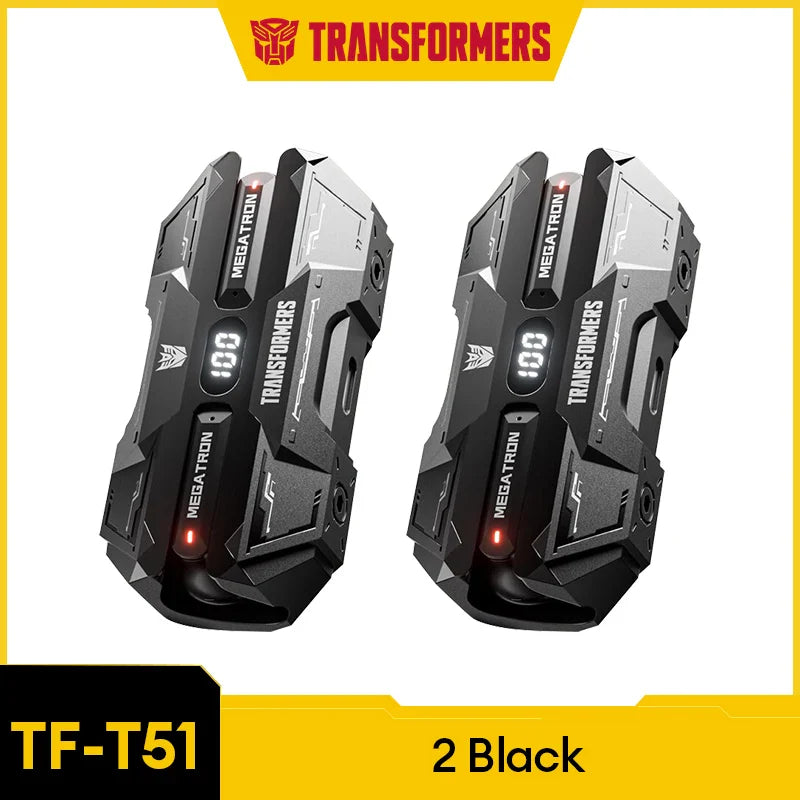 TRANSFORMERS Bluetooth Gaming Headset – TF-T51, LED, Wireless with AI Features