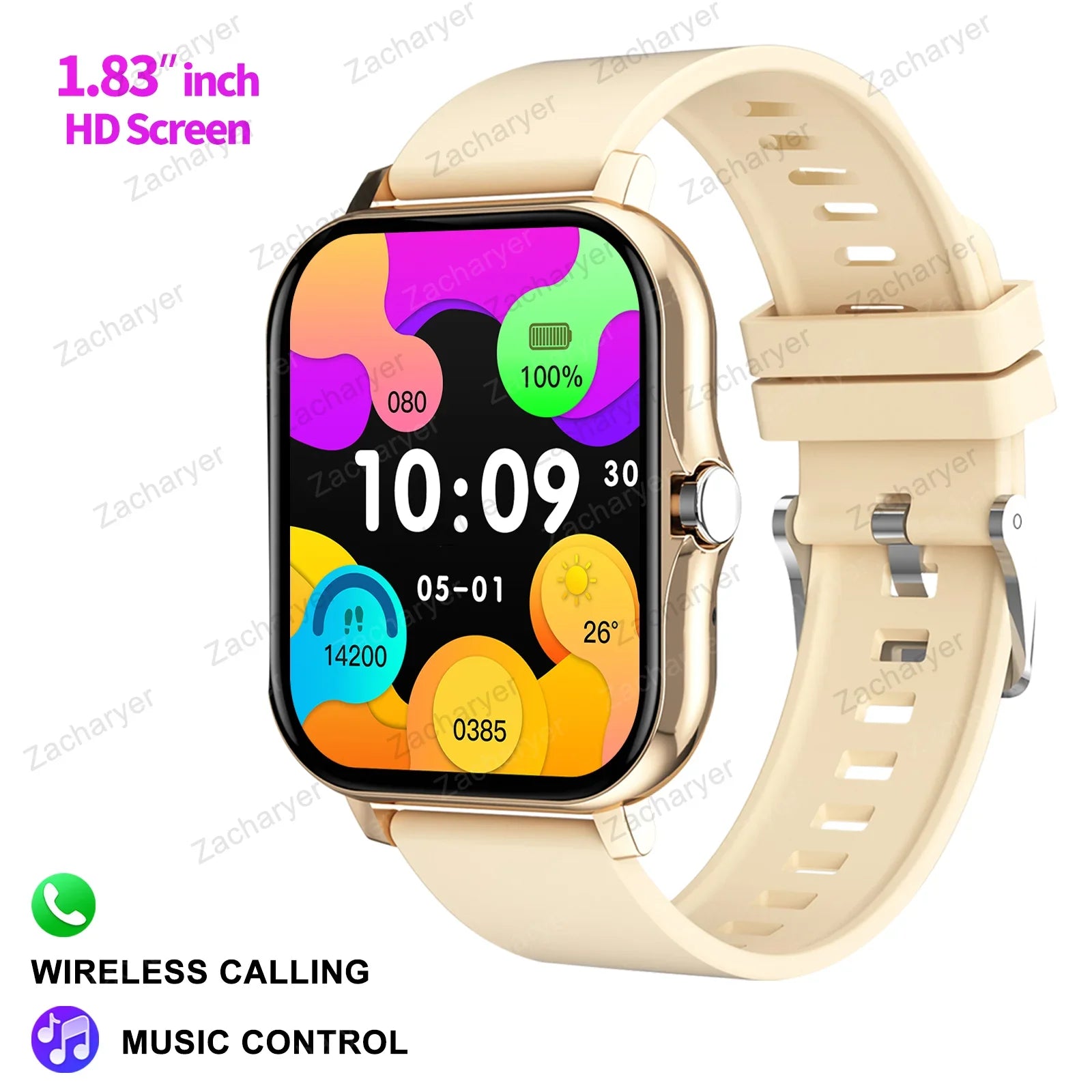 Smartwatch for Fitness & Sports – SMS Reminder, Outdoor Use, iPhone & Android Ready