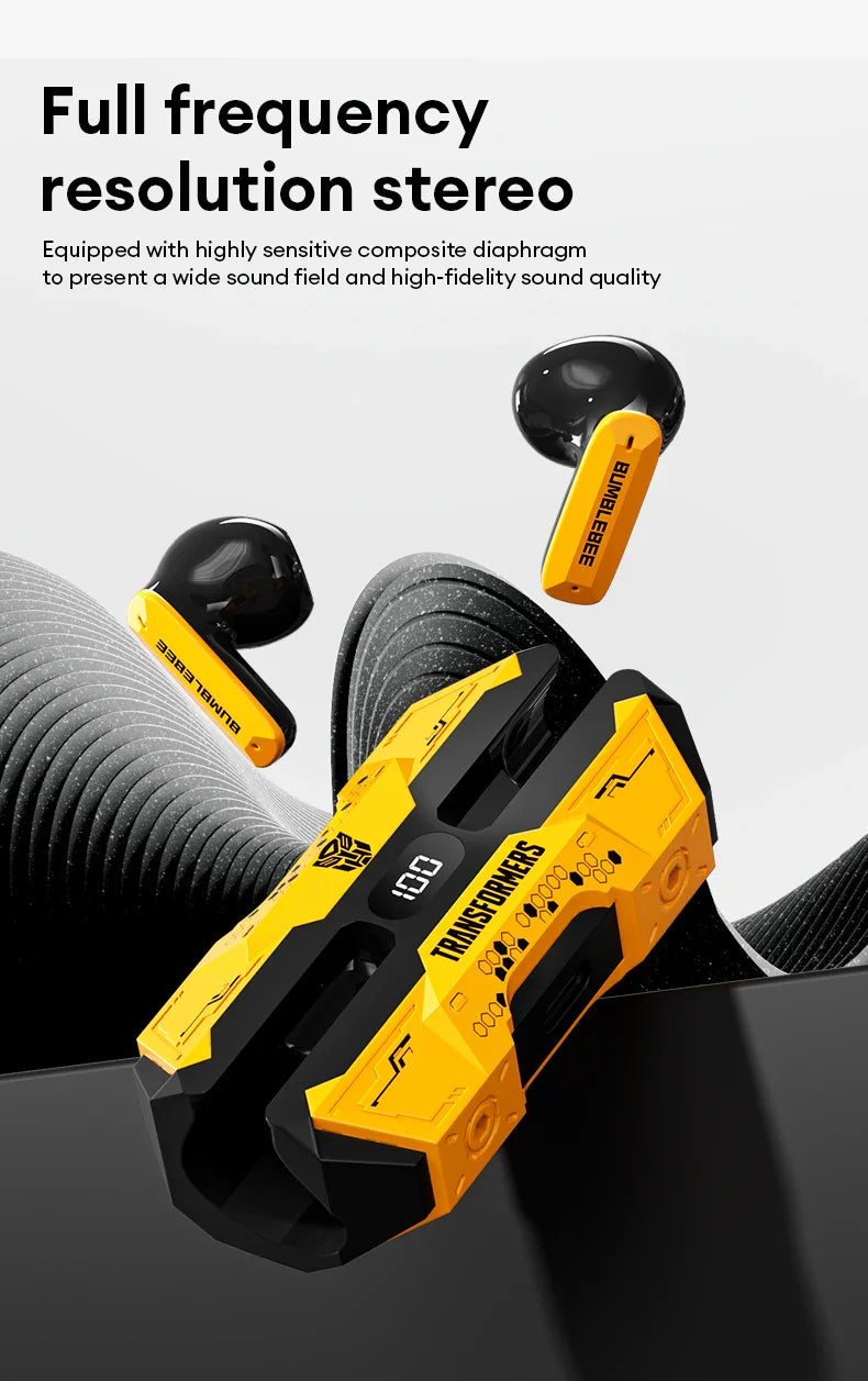 TRANSFORMERS Bluetooth Gaming Headset – TF-T51, LED, Wireless with AI Features