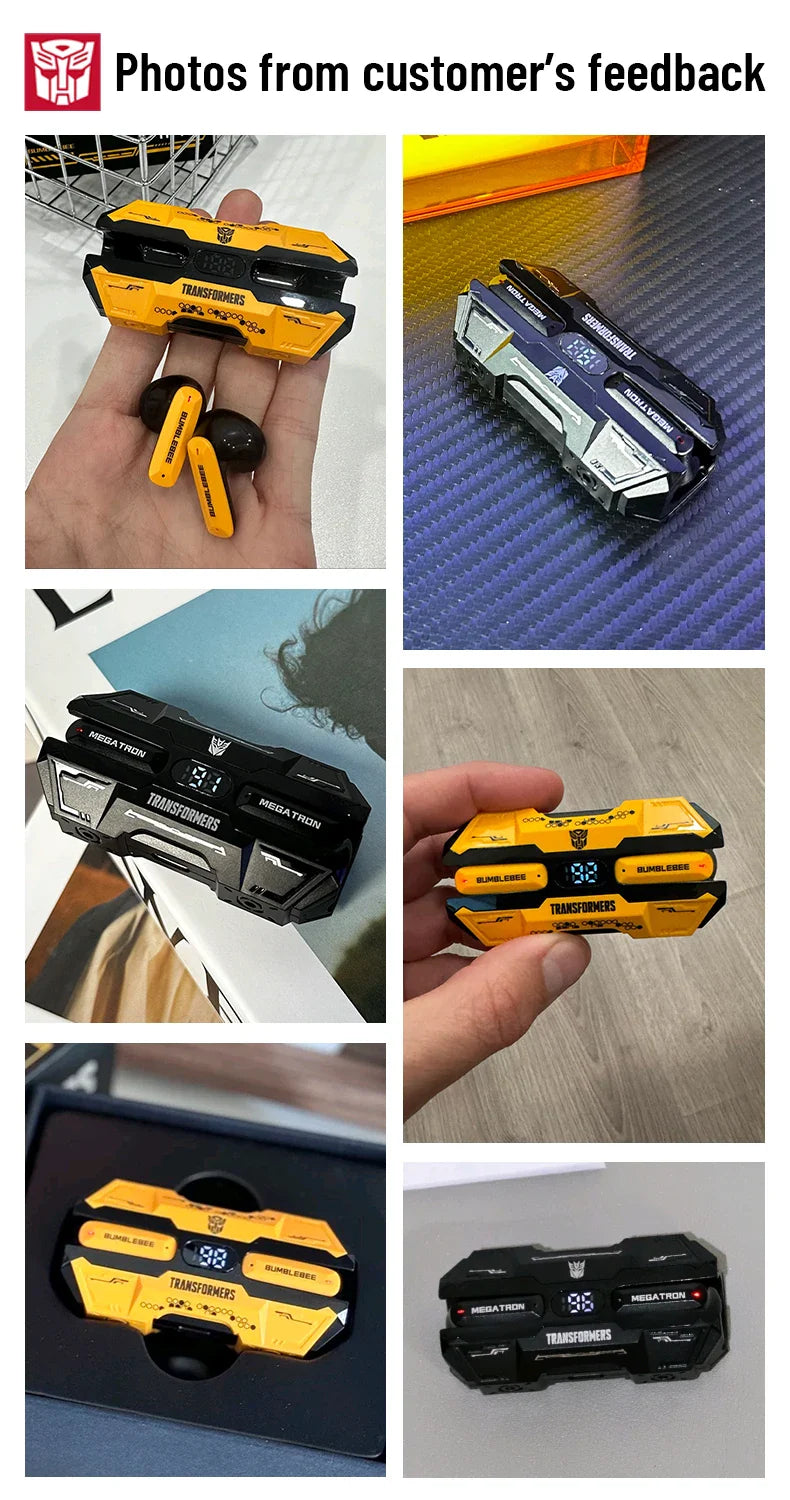 TRANSFORMERS Bluetooth Gaming Headset – TF-T51, LED, Wireless with AI Features