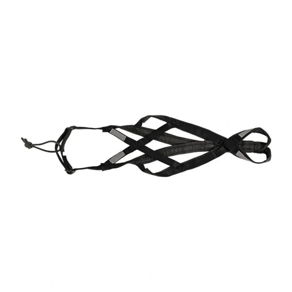 Thickened Chest Pet Harness Double Dog Harness Adjustable Reflective Pet Harness for Night Walking Weight for Outdoor