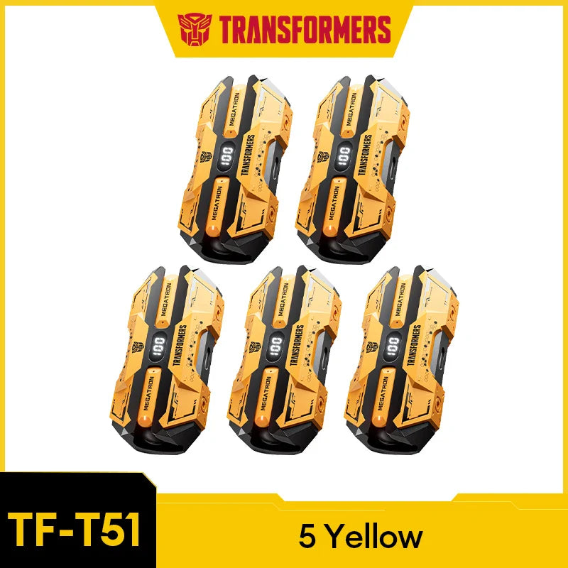 TRANSFORMERS Bluetooth Gaming Headset – TF-T51, LED, Wireless with AI Features