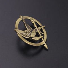Hunger Games Mockingjay Brooch – Vintage Metal Lapel Pin for Women