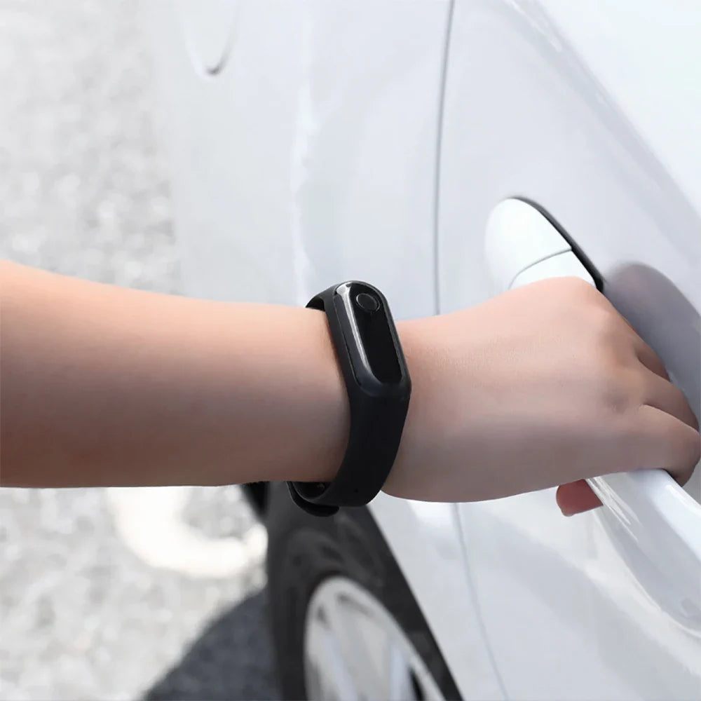 Car Anti-static Bracelet – Wireless Automatic Discharge, Black & Pink