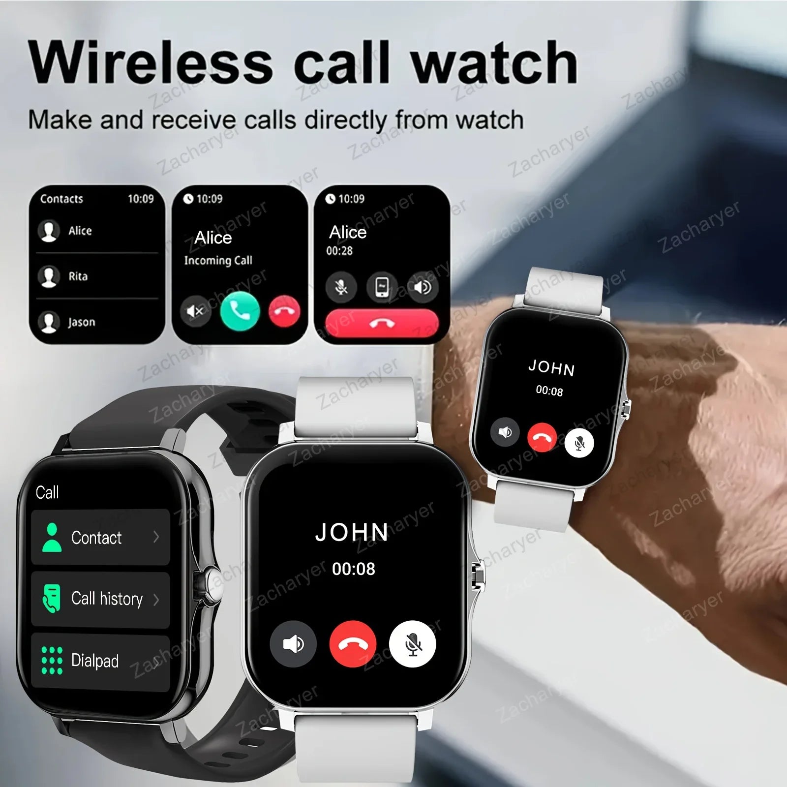 Smartwatch for Fitness & Sports – SMS Reminder, Outdoor Use, iPhone & Android Ready