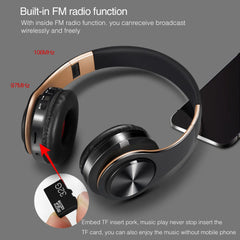 HIFI Stereo Bluetooth Earphones – FM Radio & SD Card Support with Mic