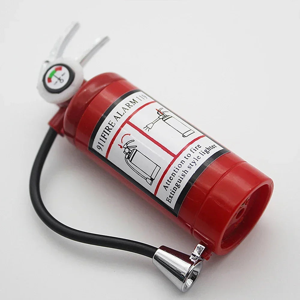 Fire Extinguisher Torch Lighter – Butane Gas Metal Cigar & Cigarette Lighter
