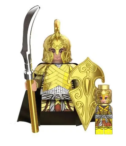 Lord of the Rings Action Figures – Elves, Orcs, Gandalf, Rohan Knights Building Blocks