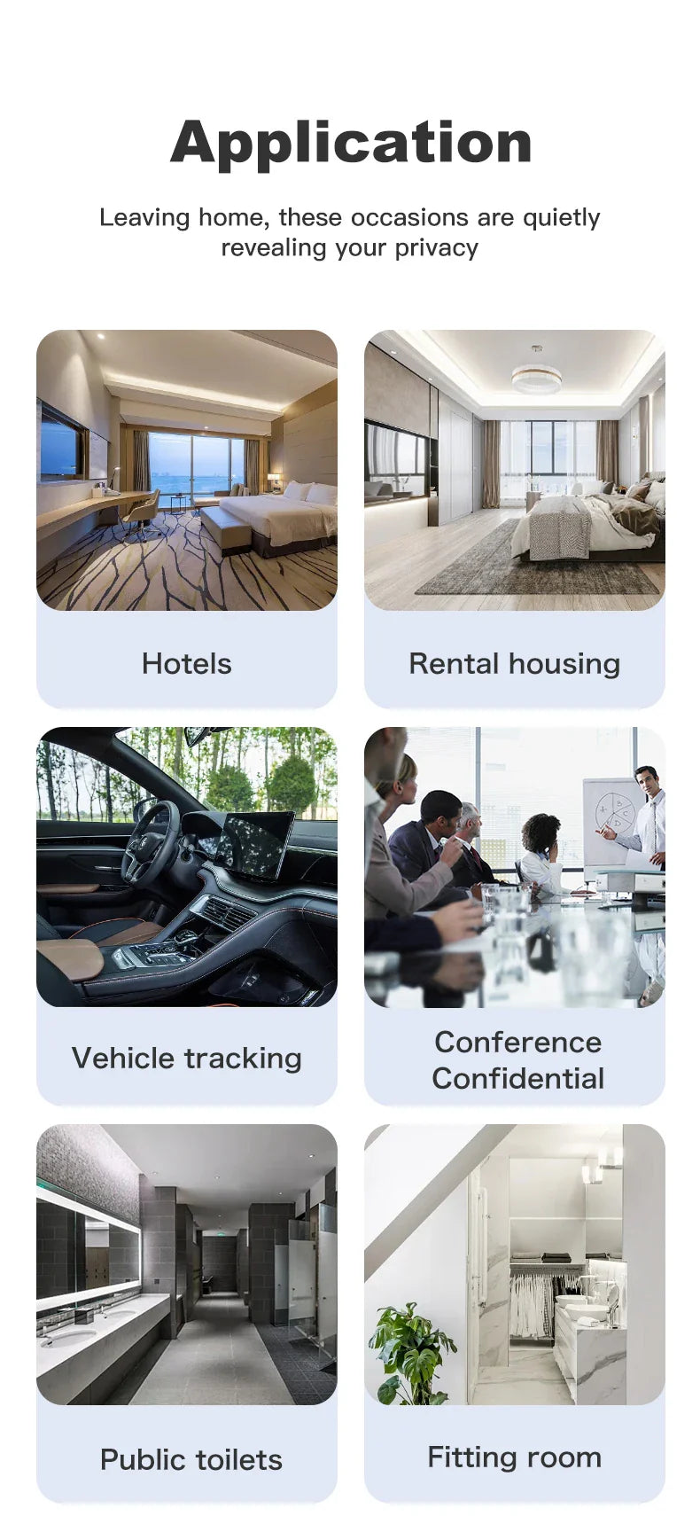 T18 Bug & Hidden Camera Detector – RF Signal Scanner, Anti-Spy Device with Charger