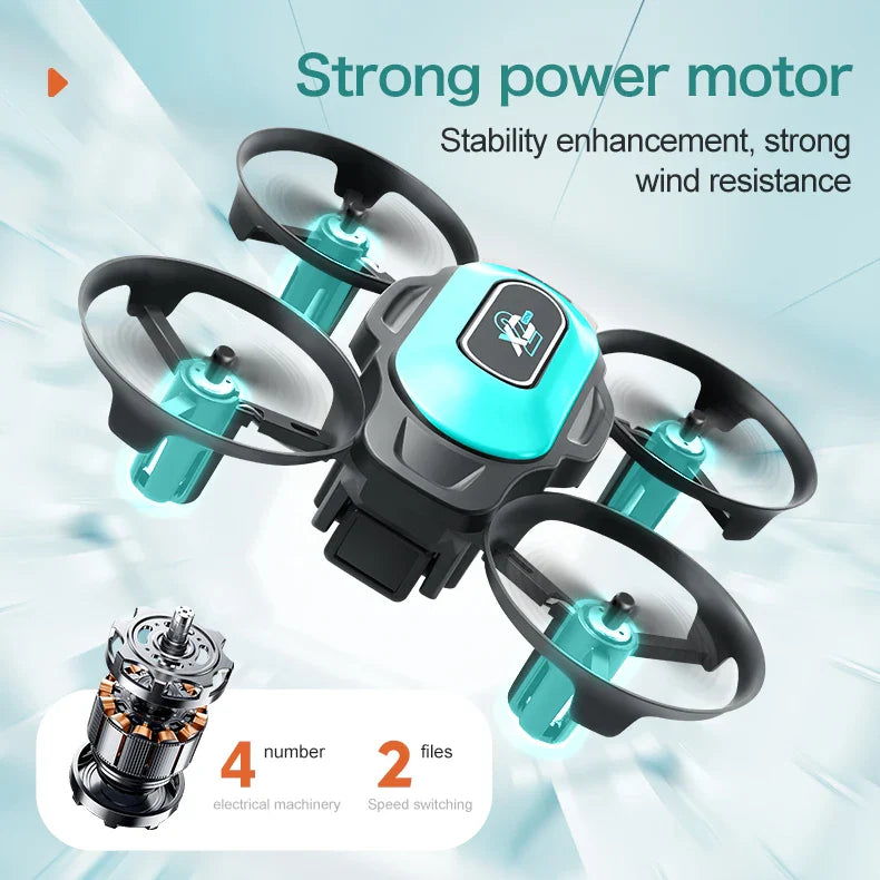 360° Stunt Mini RC Drone XD2 – One-Click Takeoff, Landing & Stable Hovering