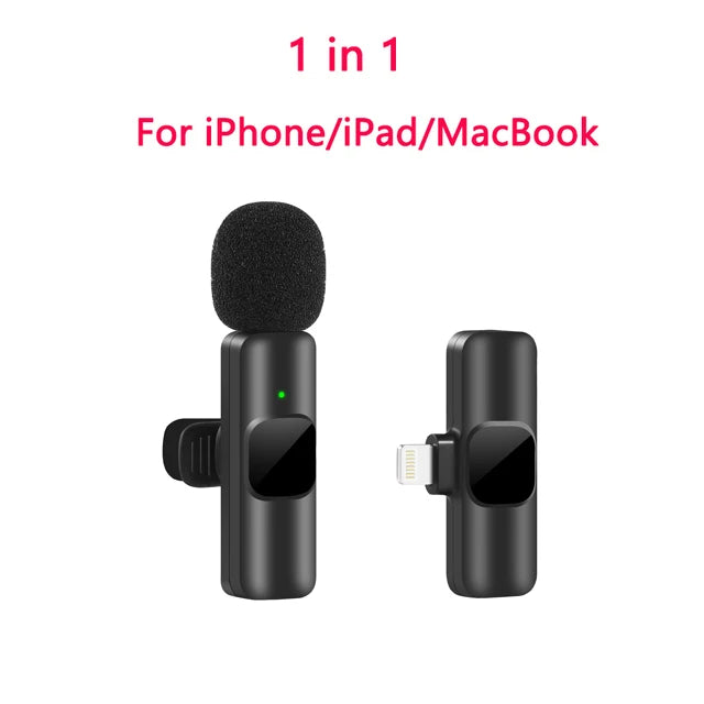 Wireless Lavalier Microphone – Portable Mini Mic for iPhone & Android