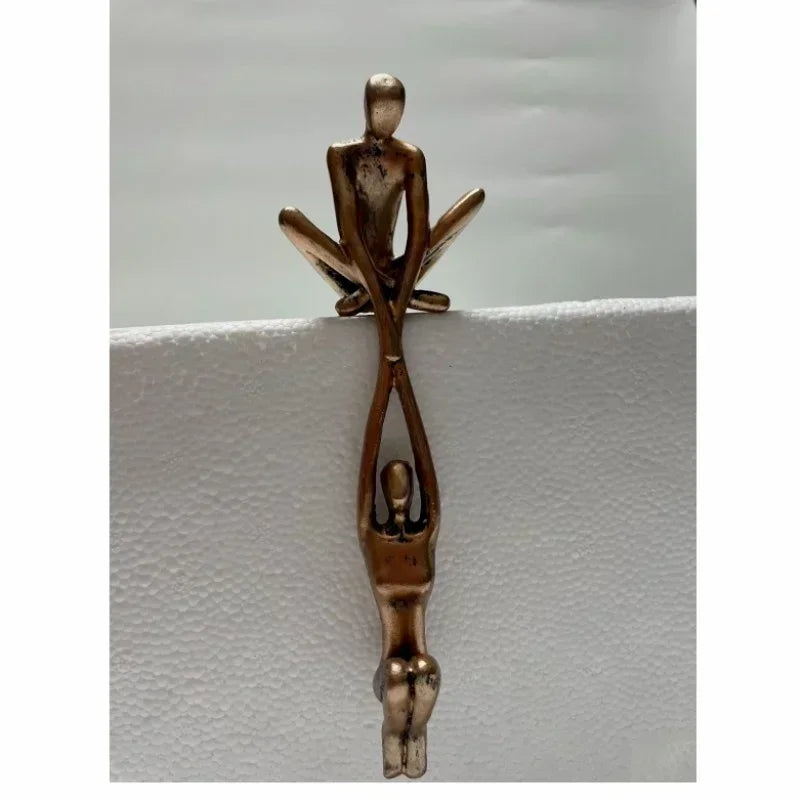 Man Lifting Woman Figurine Art Statue Lover Sculpture Ornament Home Desktop Decor Dancing Couple Sculpture Art Creative Artwork
