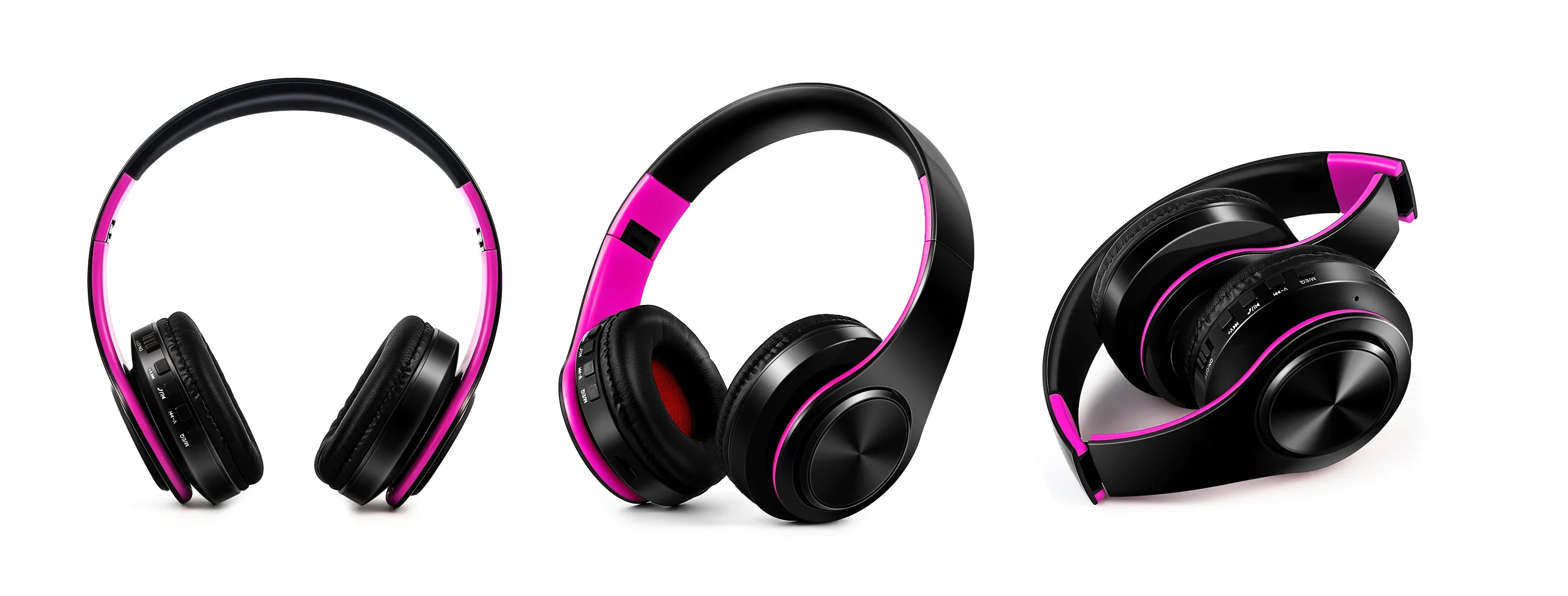 HIFI Stereo Bluetooth Earphones – FM Radio & SD Card Support with Mic