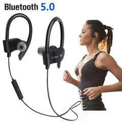 Bluetooth 5.0 Wireless Earbuds – Waterproof Sports Headset with Neckband & Mic