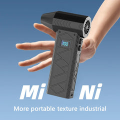 280K RPM Mini Electric Air Duster – Turbo Fan with LED Light, 4-Speed Adjustable