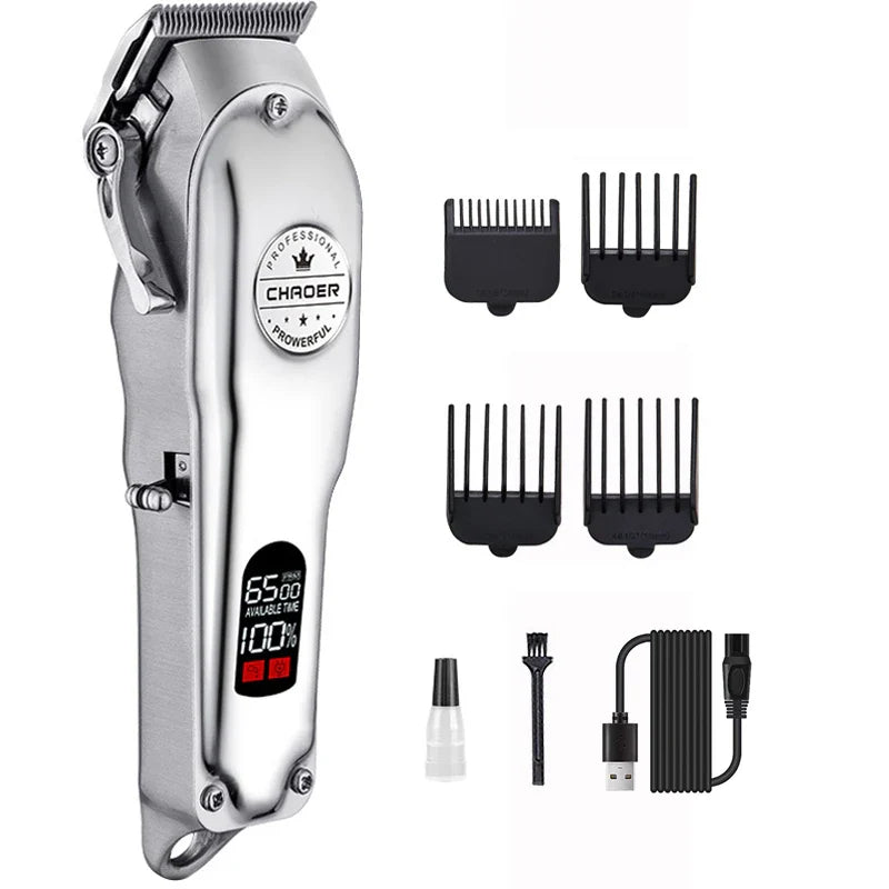 Professional Rechargeable Dog Hair Clipper – All-Metal, Low-Noise Pet Trimmer