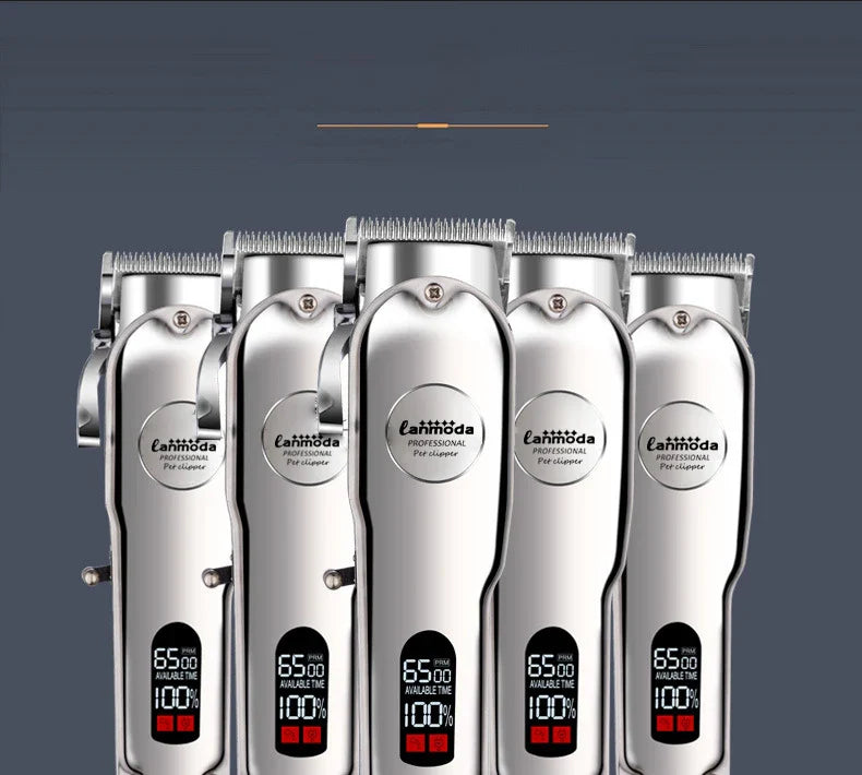 Professional Rechargeable Dog Hair Clipper – All-Metal, Low-Noise Pet Trimmer