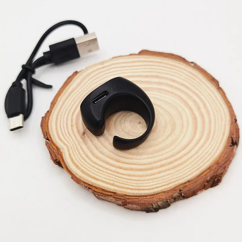 2025 TikTok Bluetooth Remote Ring – Selfie Controller with 4 Buttons, 10m Range