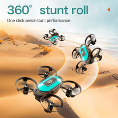360° Stunt Mini RC Drone XD2 – One-Click Takeoff, Landing & Stable Hovering