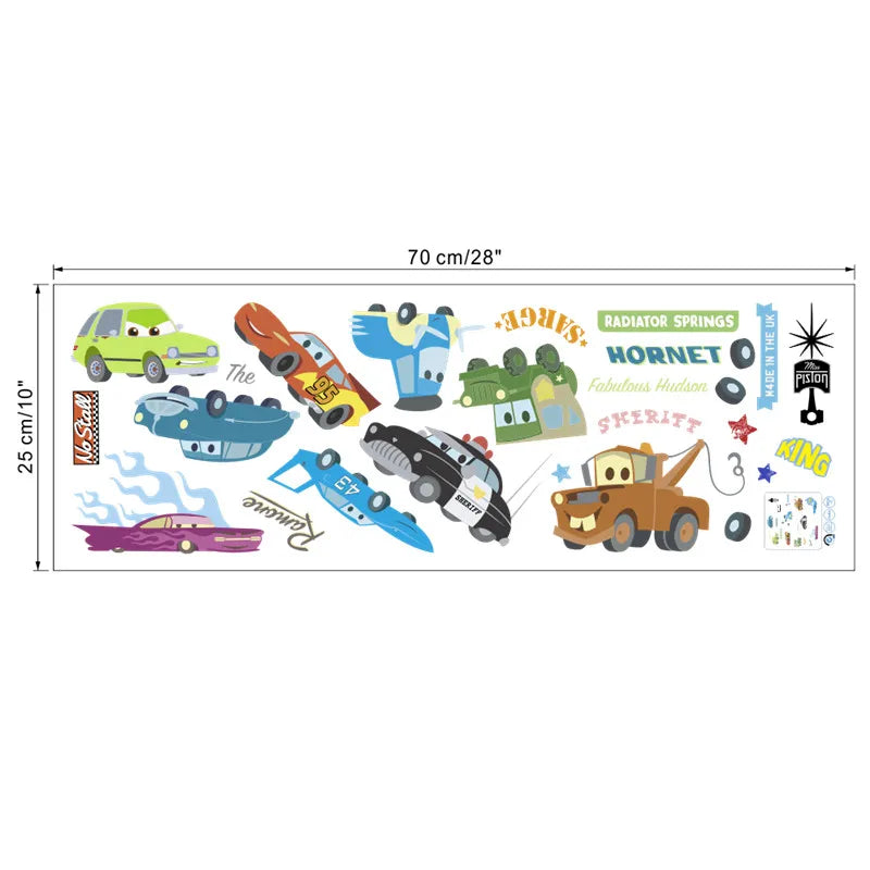 3D Cartoon Lightning McQueen  Wall Stickers For Kid's Room Kindergarten Bedroom Living Room Diy Wall Decoration