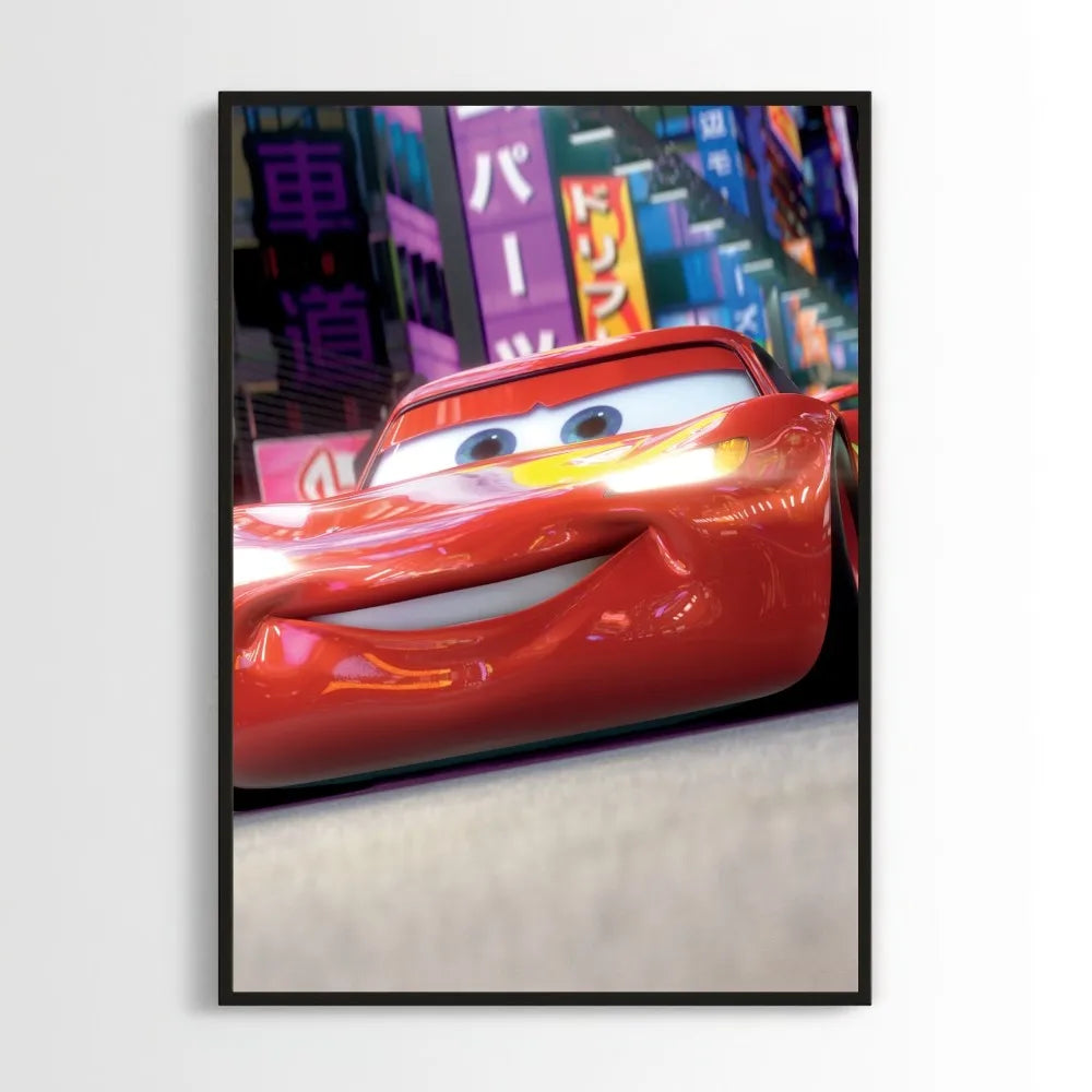 MINISO Cars Lightning McQueen 95 Poster Prints Wall Pictures Living Room Home Decoration
