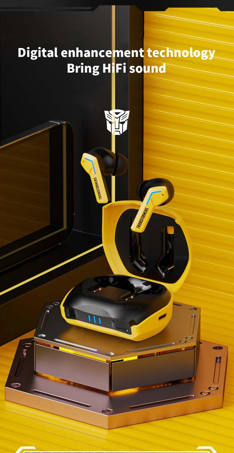 TF-T06 Wireless Earbuds – TRANSFORMERS Bluetooth Headphones for Gaming & Music