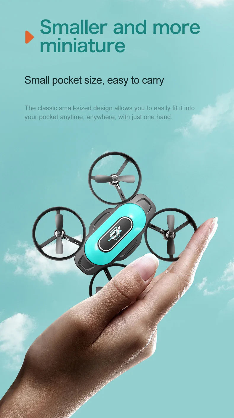 360° Stunt Mini RC Drone XD2 – One-Click Takeoff, Landing & Stable Hovering