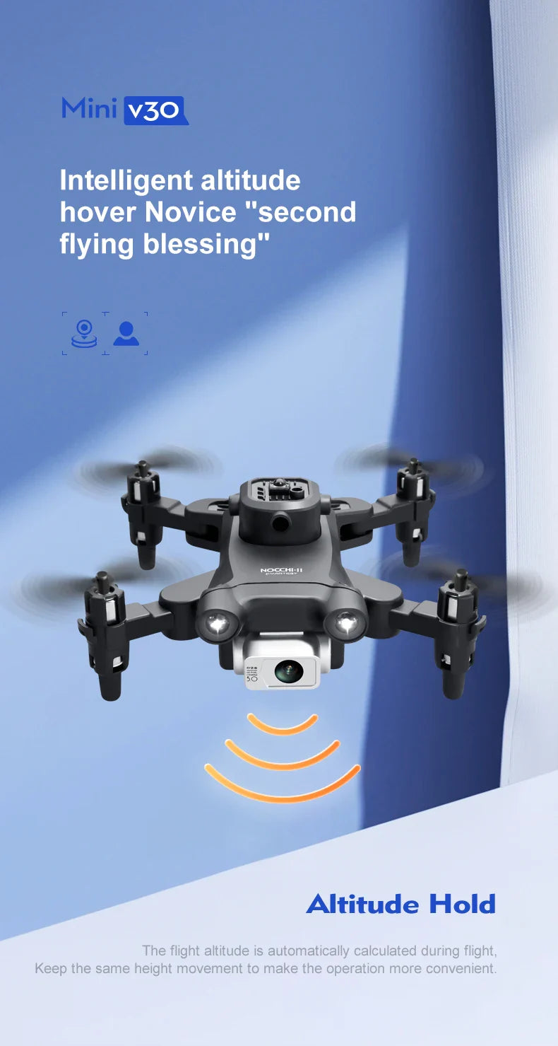 Mini Drone 4DRC V30 – 4K Dual Camera, WIFI FPV, Professional Obstacle Avoidance