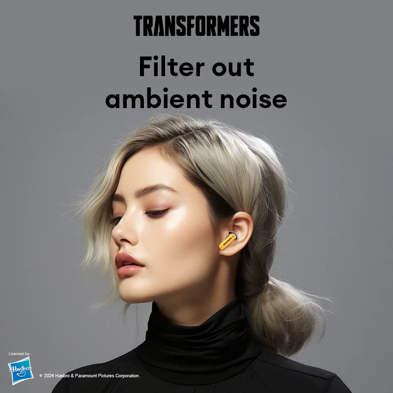 TRANSFORMERS Bluetooth Gaming Headset – TF-T51, LED, Wireless with AI Features