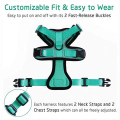 Escape-Proof Adjustable Cat Harness & Leash Set – Soft, Breathable Vest with Reflective Strips for Safe Walks