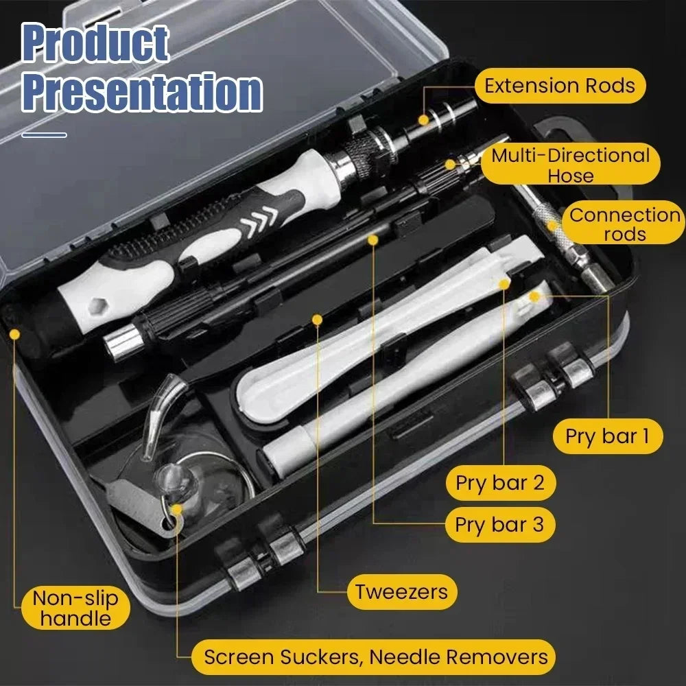 115-in-1 Precision Screwdriver Set – PC, Phone, Electronics Repair Tool Kit