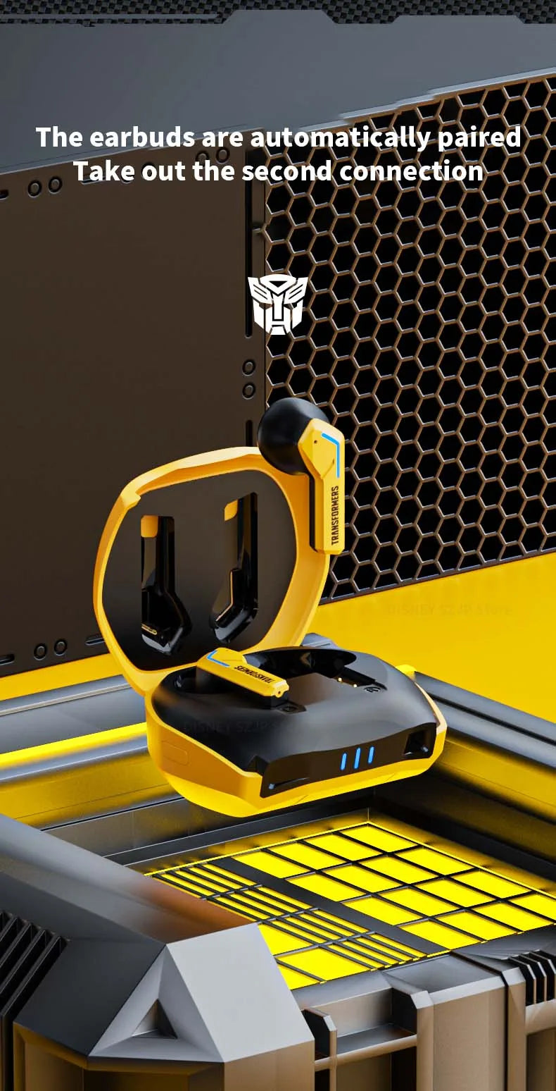 TF-T06 Wireless Earbuds – TRANSFORMERS Bluetooth Headphones for Gaming & Music