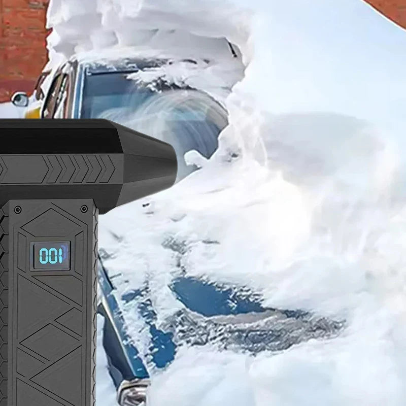 280K RPM Mini Electric Air Duster – Turbo Fan with LED Light, 4-Speed Adjustable