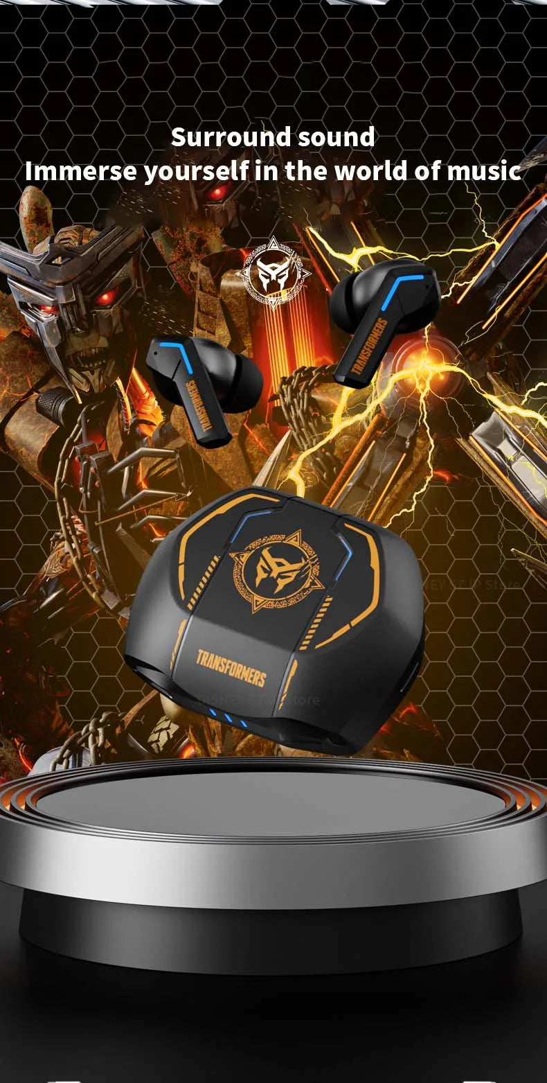 TF-T06 Wireless Earbuds – TRANSFORMERS Bluetooth Headphones for Gaming & Music