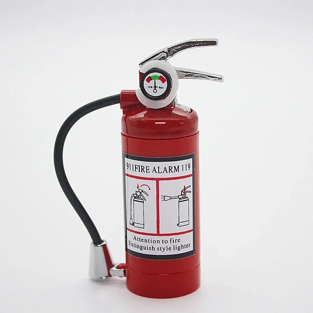 Fire Extinguisher Torch Lighter – Butane Gas Metal Cigar & Cigarette Lighter