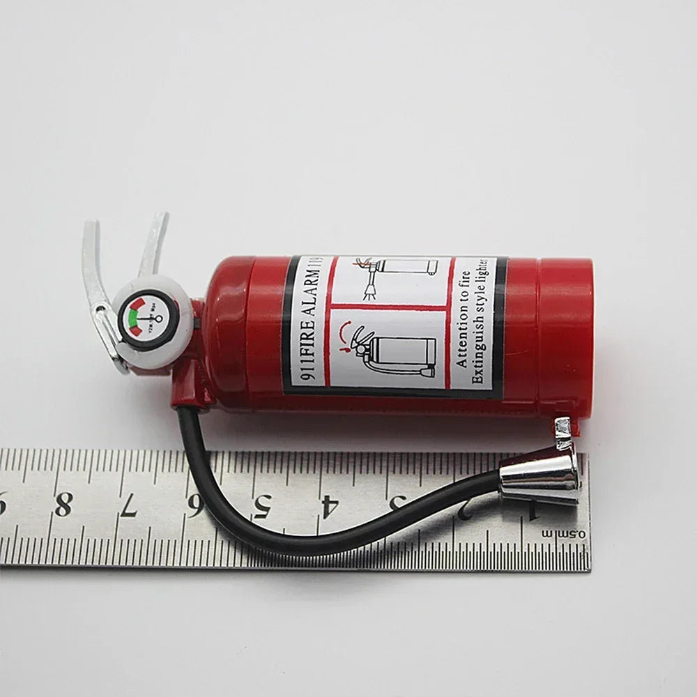 Fire Extinguisher Torch Lighter – Butane Gas Metal Cigar & Cigarette Lighter