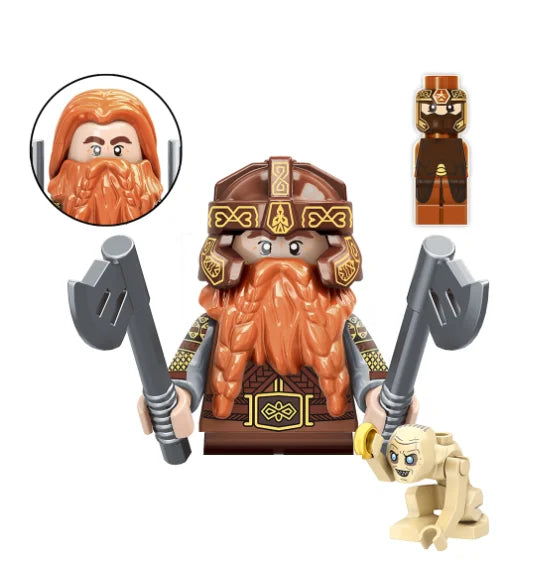 Lord of the Rings Action Figures – Elves, Orcs, Gandalf, Rohan Knights Building Blocks