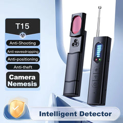 T18 Bug & Hidden Camera Detector – RF Signal Scanner, Anti-Spy Device with Charger