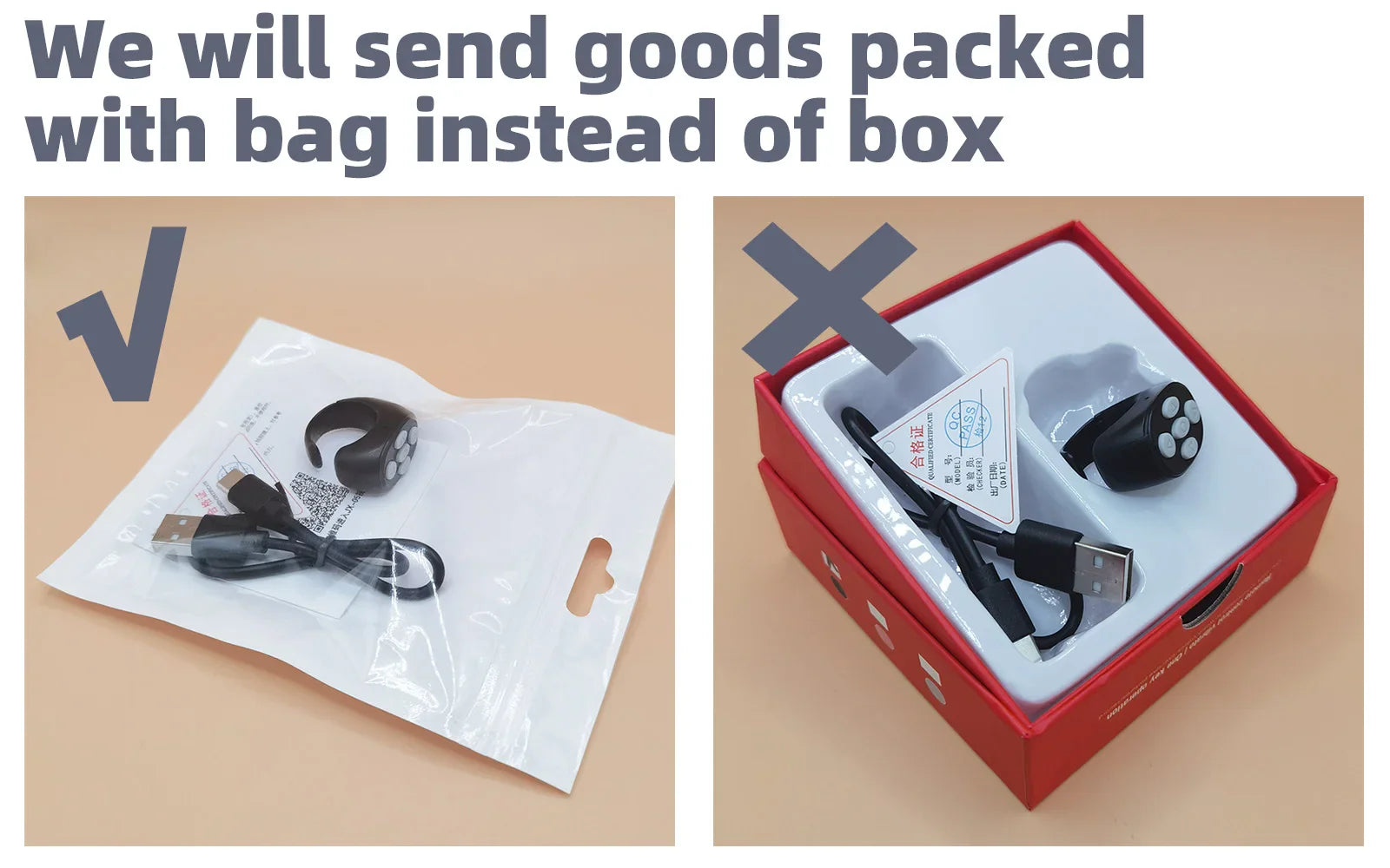 2025 TikTok Bluetooth Remote Ring – Selfie Controller with 4 Buttons, 10m Range