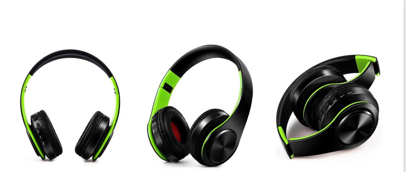 HIFI Stereo Bluetooth Earphones – FM Radio & SD Card Support with Mic